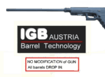 Gen 3 & 4 Glock 16" Barrel - IGB Austria Match Grade Hexagonal 16" Threaded Barrel for .10 Auto, .40S&W & .45ACP Calibers