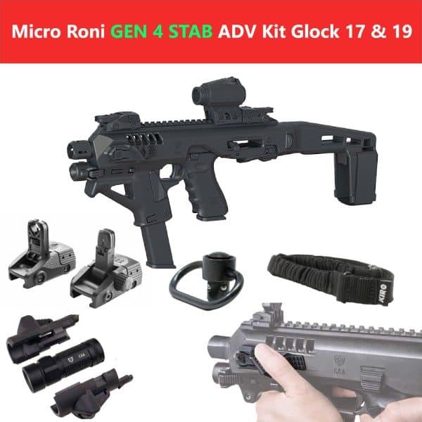 CAA Gearup PDW Converter Micro Roni X Stab Gen 4 Advanced Kit with Extended Stabilizer Stock 1 CAA Gearup PDW Converter Micro Roni X Stab Gen 4 Advanced Kit with Extended Stabilizer Stock