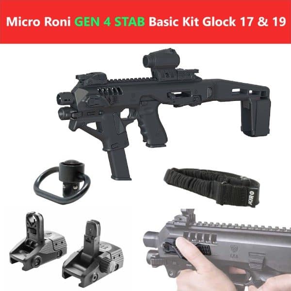 Micro Roni X Stab Gen 4 Basic Kit CAA Industries PDW Converter with Extended Stabilizer Stock (MIC-ROBAS4ST) 1 Micro Roni X Stab Gen 4 Basic Kit CAA Industries PDW Converter with Extended Stabilizer Stock (MIC-ROBAS4ST)