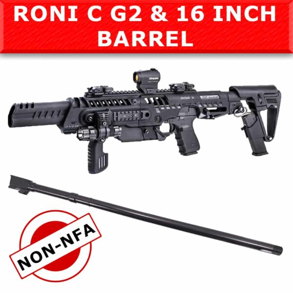NON NFA - CAA Roni C G2 & IGB 16" Barrel for Glock 17, 22 & 31 1 NON NFA - CAA Roni C G2 & IGB 16" Barrel for Glock 17, 22 & 31