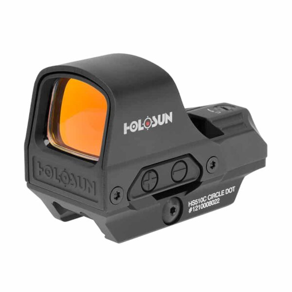 Holosun HS510C Red Dot  / Circle Dot Reflex Sight with Solar Panel and QD Mount