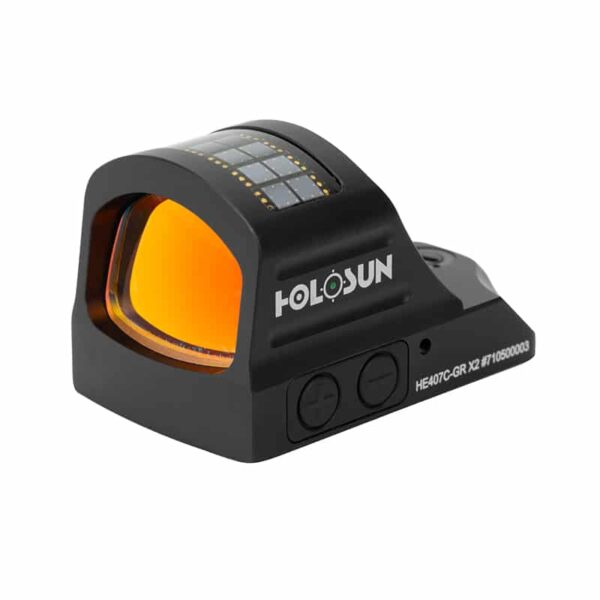 Holosun HE407C-GR X2 Green Dot / Circle Dot Reflex Sight With Solar Panel