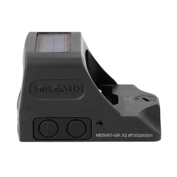 Holosun HE508T-GR X2 Green Dot / Circle Dot Reflex Sight With Solar Panel and Titanium