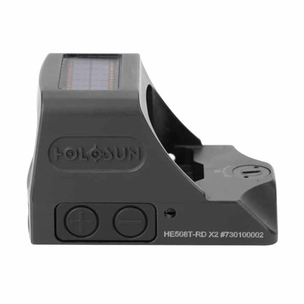 Holosun HE508T-RD X2 Red Dot / Circle Dot Reflex Sight With Solar Panel and Titanium