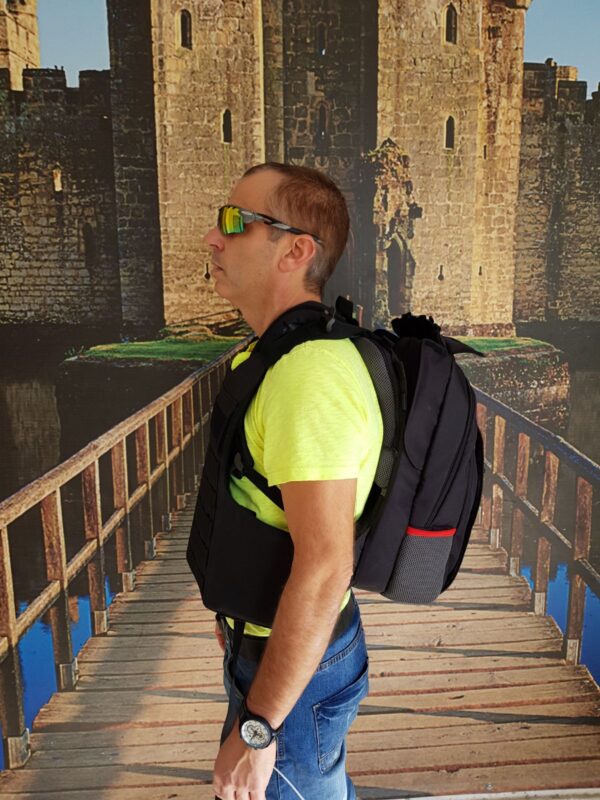 MASADA Bulletproof Backpack Front and Back Full Body Armour Converts to Bulletproof Vest (IIIA) - FREE Shipping