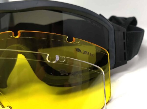 KIRO Goggle for Shooting and Tactical Environments with 3 Types of Lenses