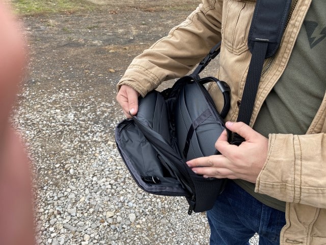 Written & Video Review: Lackrif Marom Dolphin Advanced Shoulder Bag For Everyday Concealed Carrying And Business 3 Lackrif concealed carry shoulder bag empty