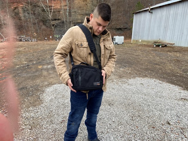 Written & Video Review: Lackrif Marom Dolphin Advanced Shoulder Bag For Everyday Concealed Carrying And Business 2 Lackrif concealed carry shoulder bag usability