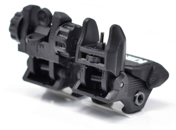 KIRO FLUS - Front and Rear Flip Up Sights Made of Strong Polymer Composite