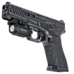 Olight Baldr Mini Flashlight with Adjustable Sliding Rail, Lithium Polymer Battery, White Light & Green Beam