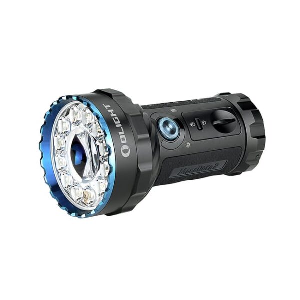 Olight Marauder 2 USB-C charging Flashlight with 12 LEDs circle & large LED in center Creating Max 14,000-lumens 1 Olight Marauder 2 USB-C charging Flashlight with 12 LEDs circle & large LED in center Creating Max 14,000-lumens