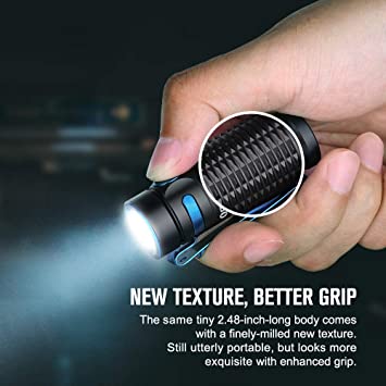 Olight Baton3 1,200 Lumens Ultra-Compact Rechargeable EDC Flashlight, Powered by Rechargeable Battery