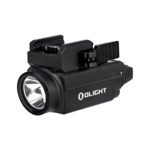 Olight Baldr S Flashlight With Adjustable Sliding Rail, Lithium Polymer Battery, White Light & Green Laser Beam
