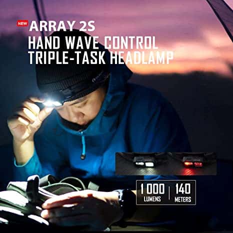 Olight Array 2S 1000 Lumens Hand Wave Control Headlamp 2 Olight Array 2S 1000 Lumens Hand Wave Control Headlamp