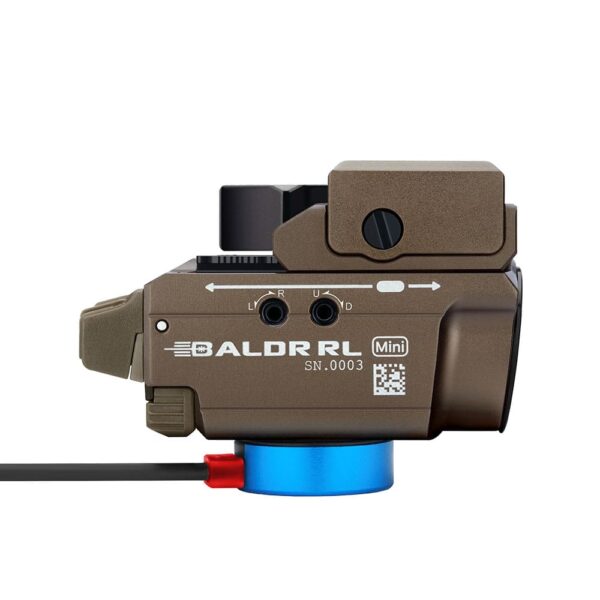 Olight Baldr RL Mini 600 Lumens Magnetic USB Rechargeable Ultra-Compact Weaponlight with Red Beam and White LED Combo