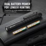 Olight I3T Plus 250 Lumens EDC Pocket Slim Flashlight with 2xAAA Batteries and a PMMA Optic Lens