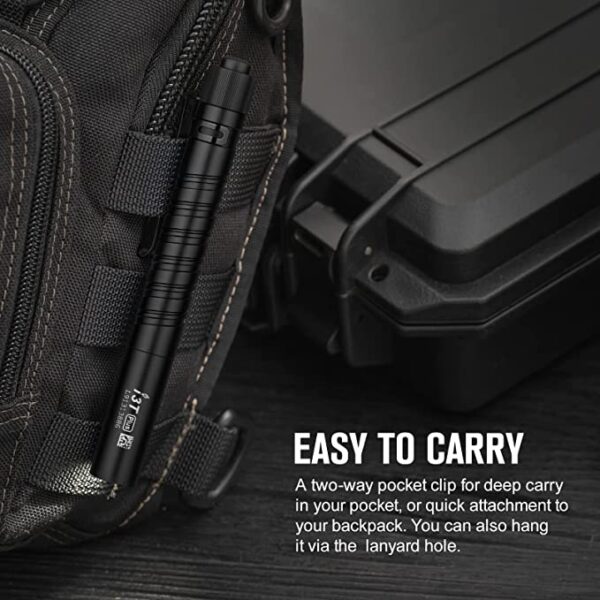 Olight I3T Plus 250 Lumens EDC Pocket Slim Flashlight with 2xAAA Batteries and a PMMA Optic Lens 7 Olight I3T Plus 250 Lumens EDC Pocket Slim Flashlight with 2xAAA Batteries and a PMMA Optic Lens