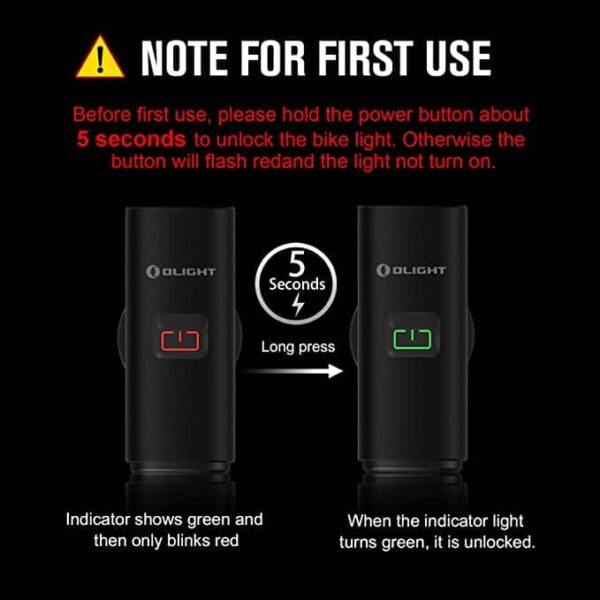 Olight RN 400 LED Bike Lights, 400 Lumens USB Type-C Rechargeable Bike Front Light 2 Olight RN 400 LED Bike Lights, 400 Lumens USB Type-C Rechargeable Bike Front Light