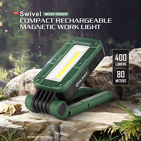 Olight Swivel 400 Lumens LED Compact Rechargeable Magnetic COB Light 9 Olight Swivel 400 Lumens LED Compact Rechargeable Magnetic COB Light