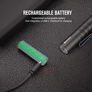 Olight I5R EOS 350 Lumens Rechargeable Tail-Switch LED Flashlight