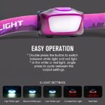 Olight H05 Lite LED Headlamp, 5 Modes Lightweight Head Lamp for Head with Adjustable Headband