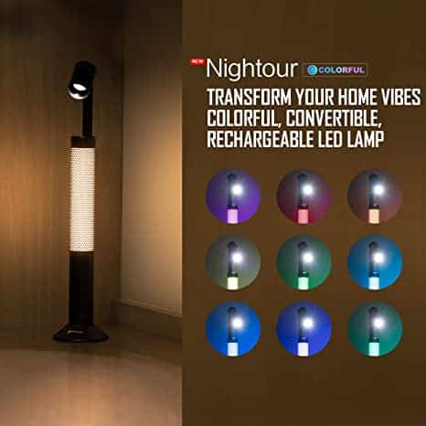 Olight Nightour 60 Lumens Rechargeable LED Table Lamp with Convertible Color Light 2 Olight Nightour 60 Lumens Rechargeable LED Table Lamp with Convertible Color Light