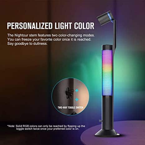 Olight Nightour 60 Lumens Rechargeable LED Table Lamp with Convertible Color Light 3 Olight Nightour 60 Lumens Rechargeable LED Table Lamp with Convertible Color Light