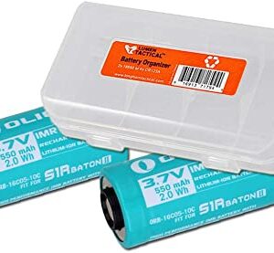 Olight 550mAh 16C05-10C Rechargeable Battery for Olight S1R II (1000 lumens Version), Perun Mini or Baton3 Flashlight