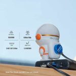 Olight Obuddy Astronaut-like Charging Base Compatible with Obulb Series with Integrated MCC Port (Obuddy-Astro Orange)