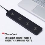 Olight Omino Extension Socket with Four Magnetic Charging Ports, Portable Magnetic Chargers for Flashlight Compatible with Most Olight Rechargeable Flashlights