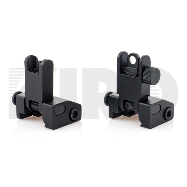 KIRO AFUS - Aluminum Front & Rear Flip-Up Backup Sights