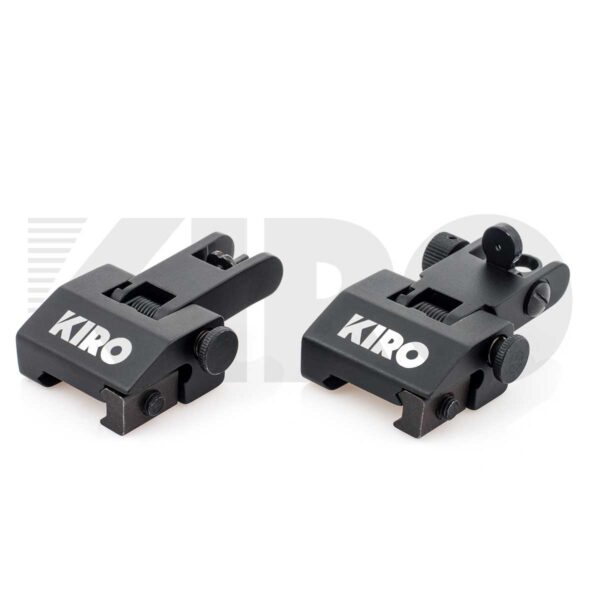 KIRO AFUS - Aluminum Front & Rear Flip-Up Backup Sights